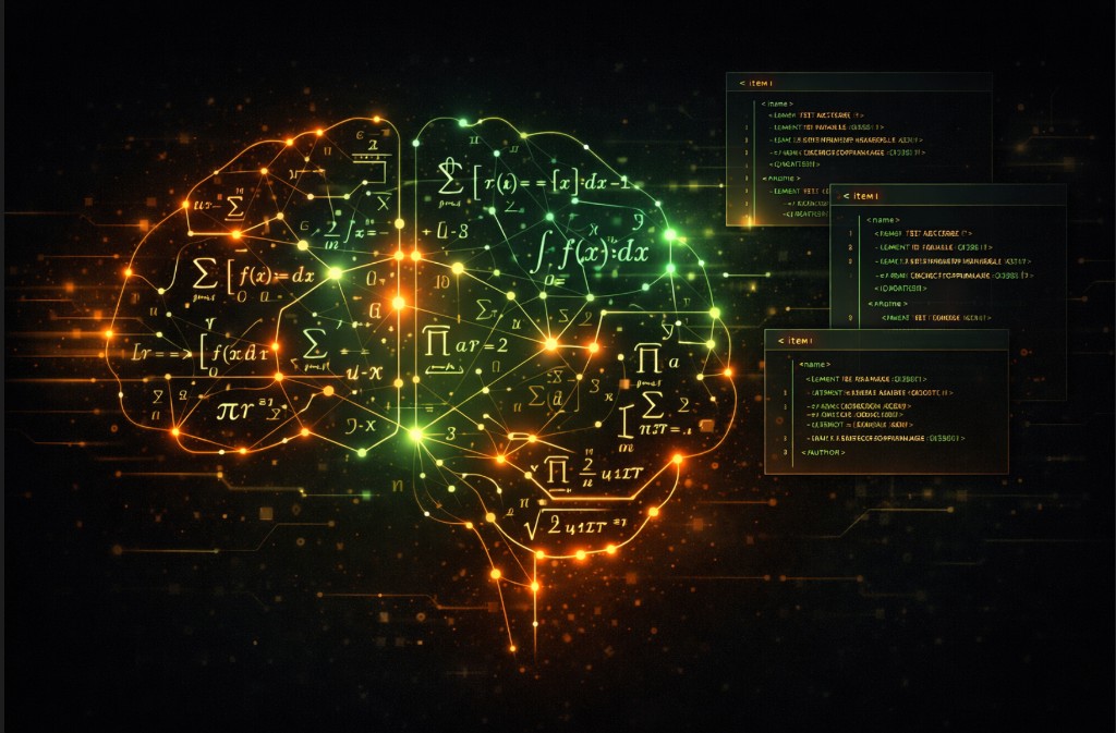 MathBrain: neural brain with formulas and code windows
